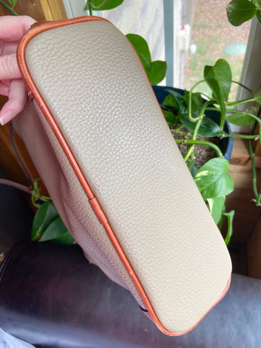 Dooney & Bourke Zippered Leather Crossbody with Red Interior Minimalist Casual - Picture 11 of 17